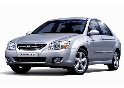 Ворсовые коврики на KIA Cerato I 2004 - 2008 в Кемерово