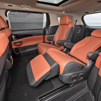 Коврики на KIA Carnival IV 7 мест с оттоманками 2020 - 2025 в Кемерово