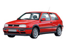 Ворсовые коврики на Volkswagen Golf 3 1991 - 1998 в Кемерово