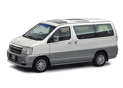 Ворсовые коврики на Nissan Elgrand (E50) 1997 - 2002 в Кемерово